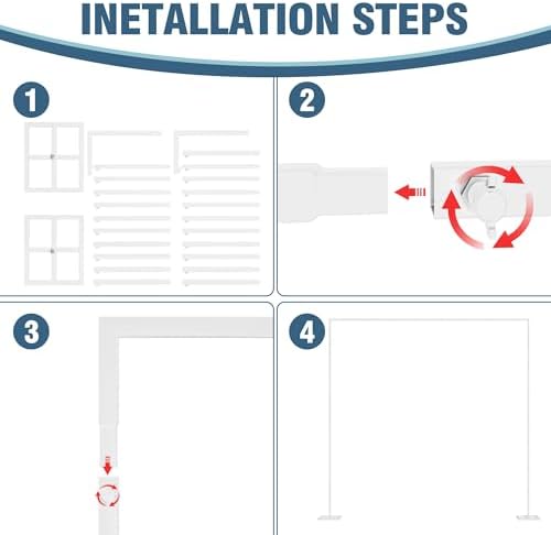 10x10FT Backdrop Stand Heavy Duty Pipe and Drape Kit White in 10x10FT, alternate view 5