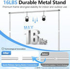 10x10FT Banner Stand, Heavy Duty Step and Repeat Stand, Silver in 10x10FT in Silver, alternate view 3