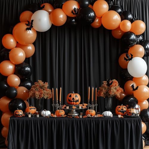 10x10FT Black Backdrop Curtains for Parties Wrinkle Free Black Curtains Backdrop Drapes Soft Fabric Decoration, alternate