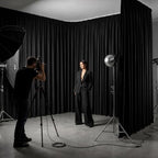 10x10FT Black Backdrop Curtains for Wedding Parties, Ultra Drapey & Silky Drapes for Backdrop Skin-Friendly &, alternate view