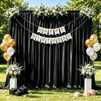 10x10ft Black Sequin Backdrop Curtains Wrinkle Free Drapes Halloween Photo in 10x10ft, alternate view 5