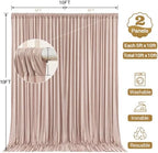 10x10ft Blush Nude Backdrop Curtain Panels for Parties - Wrinkle Free Polyester Photo Curtain Backdrop Wedding, alternate