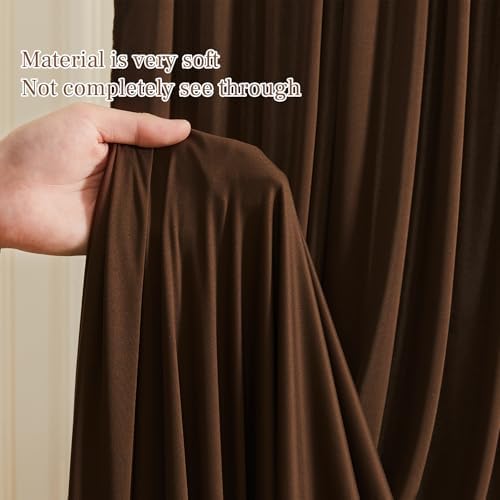 10x10ft Brown Backdrop Curtains for Wedding Parties Wrinkle Free Photo Backdrop Drapes for Photography Birthday, alternate