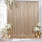 10x10FT Champagne Sequin Backdrop Curtains Wrinkle Free Drapes for Wedding in 10x10FT
