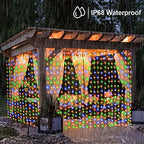 10x10Ft Curtain Lights 300 LED Dual Color Changing Lights with Timer Remote in 10x10Ft, alternate view 7