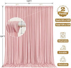 10x10ft Dusty Rose Backdrop Curtain Panels for Parties - Wrinkle Free Polyester Photo Curtain Backdrop Wedding, alternate