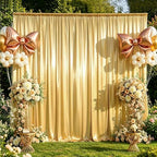 10x10FT Gold Sequin Backdrop Curtains Wrinkle Free Drapes for Wedding Party in 10x10FT, alternate view 2