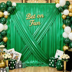 10x10FT Green Sequin Backdrop Curtain - 2 Panels of 5x10FT Wrinkle-Free Glitter Drapes for Photography, alternate view 5