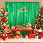 10x10FT Green Sequin Backdrop Curtains Wrinkle Free Drapes for Wedding in 10x10FT, alternate view 4