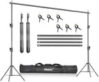 10x10Ft Heavy Duty Backdrop Stand, Adjustable Banner Stand for Photo in 10x10ft in white