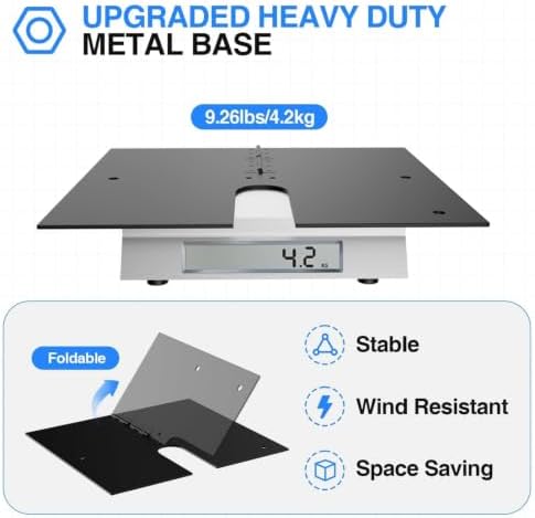 10x10ft Heavy Duty Backdrop Stand, Pipe and Drape with Flat Base in 10x10ft, alternate view 4