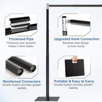 10x10ft Heavy Duty Backdrop Stand with Adjustable Height & Width, Black in 10x10ft in Black, alternate view 4