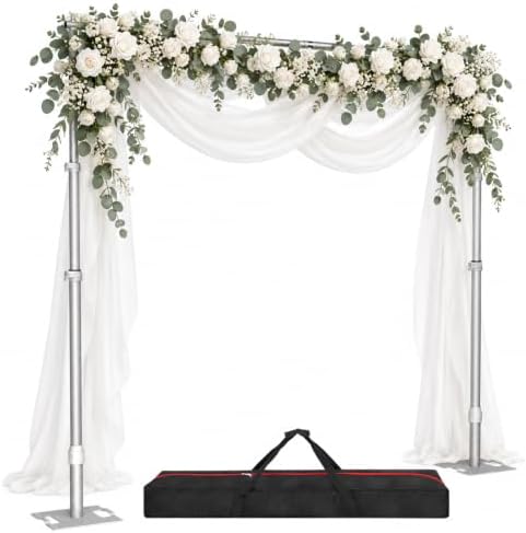 10x10ft Heavy Duty Pipe and Drape Backdrop Stand with Handle Base in 10x10ft