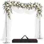 10x10ft Heavy Duty Pipe and Drape Backdrop Stand with Handle Base in 10x10ft