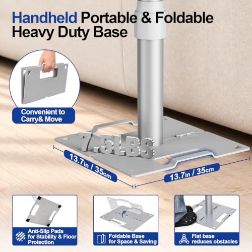 10x10ft Heavy Duty Pipe and Drape Backdrop Stand with Handle Base in 10x10ft, alternate view 2