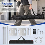 10x10ft Heavy Duty Pipe and Drape Backdrop Stand with Handle Base in 10x10ft, alternate view 6