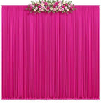 10x10ft Hot Pink Backdrop Curtain, Wrinkle Free Hot Pink Drapes for Backdrop, Photo Backdrop Drapes for Wedding, alternate