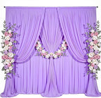 10x10ft Lavender Backdrop Curtains, Wrinkle Free Lilac Drapes for Backdrop, Photo Backdrop Drapes for Wedding, alternate view