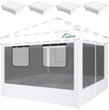 10x10ft Mesh Sidewalls Kit for Canopy (White, 4PCS Sidewalls Only) in 10x10ft in White