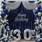 10x10ft Navy Blue Backdrop Curtains for Parties, 2 Panels 5x10ft Wrinkle-Free Polyester Background Curtains for, alternate