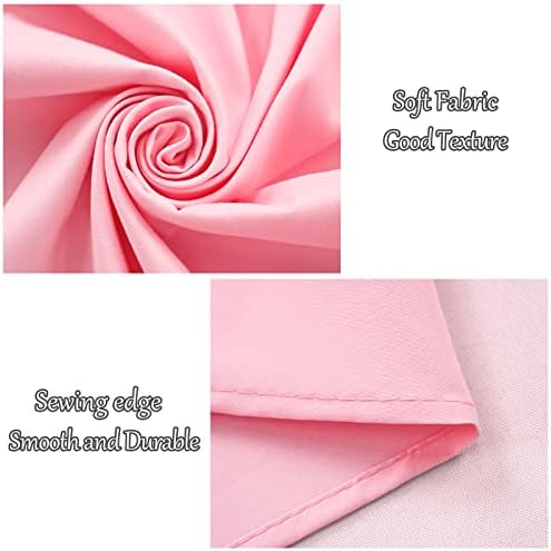 10x10ft Pink Polyester Backdrop Curtain 2 Panels Party Wedding in 5x10FT 2pcs in Pink, alternate view 3
