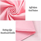 10x10ft Pink Polyester Backdrop Curtain 2 Panels Party Wedding in 5x10FT 2pcs in Pink, alternate view 3