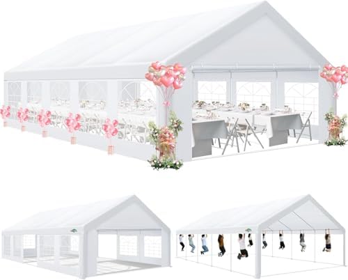 10x10ft Pop Up Canopy Tent, Commercial Grade Instant Shelter, Garden Tent Waterproof, Height Adjustable