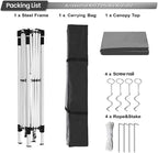 10x10ft Pop Up Canopy Tent, Heavy Duty Waterproof Folding Tent for Camping Parties Events Parties, Outdoor, alternate view 5