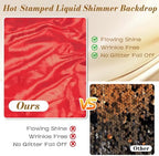 10x10FT Red Backdrop Curtain for Parties Sequin Backdrop Curtain in 5ft x 10ft(2 panels) in Red, alternate view 4