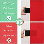 10x10ft Red Polyester Backdrop Curtain 2 Panels Party Wedding in 5x10FT 2pcs in Red, alternate view 5