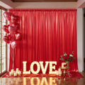 10x10FT Red Sequin Backdrop Curtains Wrinkle Free Drapes for Wedding Party in 10x10FT