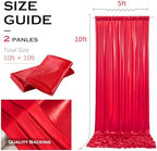 10x10FT Red Sequin Backdrop Curtains Wrinkle Free Drapes for Wedding Party in 10x10FT, alternate view 6
