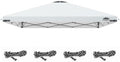 10x10ft Replacement Canopy Top with Air Vent, Waterproof & UV Protection Canopy Tent Top Cover for Straight Leg
