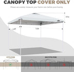 10x10ft Replacement Canopy Top with Air Vent, Waterproof & UV Protection Canopy Tent Top Cover for Straight Leg, alternate