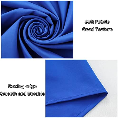 10x10ft Royal Blue Backdrop Curtain 2 Panels Party Wedding in 5x10FT 2pcs in Royal Blue, alternate view 3