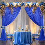 10x10ft Royal Blue Backdrop Curtain Panels for Parties - Wrinkle Free Polyester Photo Curtain Backdrop Wedding, alternate