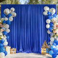 10x10ft Royal Blue Backdrop Curtains for Wedding Parties, Wrinkle Free Blue Curtains Photo Backdrop Drapes for