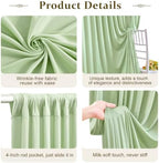 10x10FT Sage Green Backdrop Curtains for Parties, Wrinkle-Free Photo Backdrop Drapes, Background Fabric Drapes, alternate