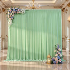 10x10FT Sage Green Backdrop Curtains for Parties, Wrinkle-Free Photo Backdrop Drapes, Background Fabric Drapes, alternate