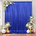 10x10FT Sapphire Blue Sequin Backdrop Curtain - 2 Panels of 5x10FT Wrinkle-Free Glitter Drapes for Photography