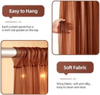 10x10ft Terracotta Tulle Backdrop Curtains with Lights String for Parties, Wrinkle Free Sheer Curtain Wedding, alternate view