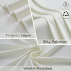 10x10ft Wrinkle Free Ivory Backdrop Curtains for Parties, 2 Panels 5x10ft Silky Polyester Photo Backdrop Drapes, alternate