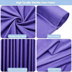 10x10ft Wrinkle Free Purple Backdrop Curtain for Parties in W5' x H10'(2 panels) in Purple, alternate view 6