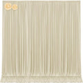 10x12 Backdrop Curtains for Wedding Party Wrinkle Free Beige Backdrops Curtain Drapes Fabric Decorations Photo