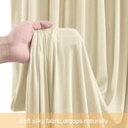 10x12 Backdrop Curtains for Wedding Party Wrinkle Free Beige Backdrops Curtain Drapes Fabric Decorations Photo, alternate