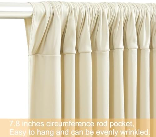10x12 Backdrop Curtains for Wedding Party Wrinkle Free Beige Backdrops Curtain Drapes Fabric Decorations Photo, alternate