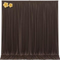 10x12 Brown Backdrop Curtains for Wedding Party Wrinkle Free Backdrops Curtain Drapes Fabric Decorations Photo