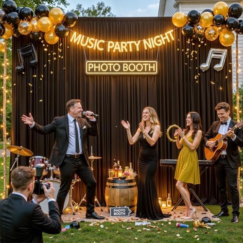 10x12 Brown Backdrop Curtains for Wedding Party Wrinkle Free Backdrops Curtain Drapes Fabric Decorations Photo, alternate