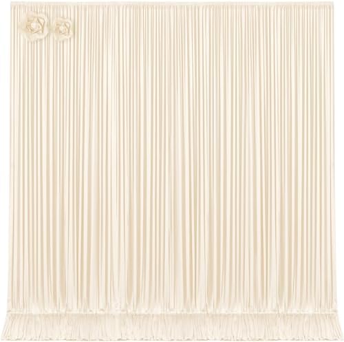 10x12 Champagne Backdrop Curtains for Wedding Party Wrinkle Free Backdrops Curtain Drapes Fabric Decorations