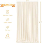 10x12 Champagne Backdrop Curtains for Wedding Party Wrinkle Free Backdrops Curtain Drapes Fabric Decorations, alternate view